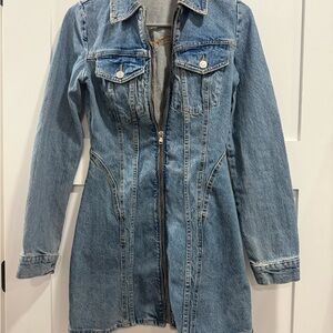 Women's Denim zip dress
